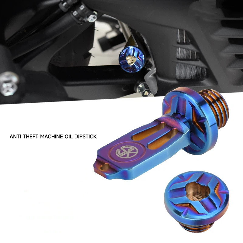Anti-Theft น้ํามันท่อระบายน้ําสกรูฝาครอบอุปกรณ์เสริมดัดแปลงสําหรับ Honda CBR CB NX CM300 400 500 650