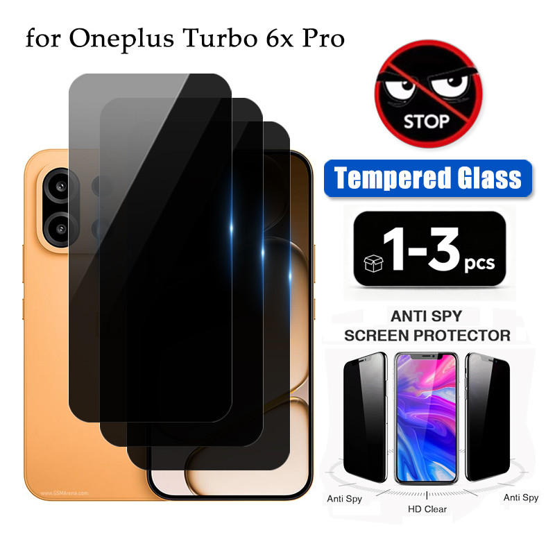 1-3 ชิ้นสําหรับ Oneplus Turbo 6x Pro ความเป็นส่วนตัวกระจกนิรภัยสําหรับ OnePlus Turbo 6X 6V 6 15 15R 