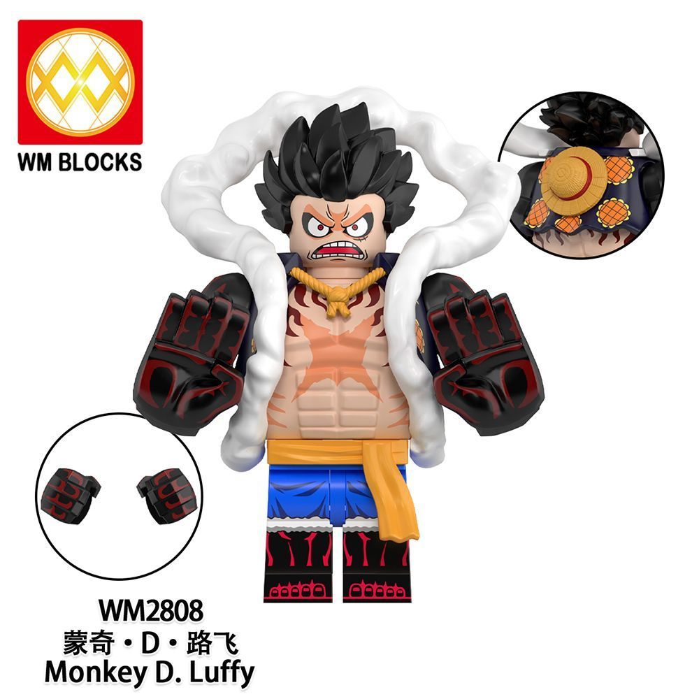 2026 สไตล์ใหม่เข้ากันได้ Lego Anime One Piece Series Akainu Monky Luffy Karp ประกอบการศึกษา Building