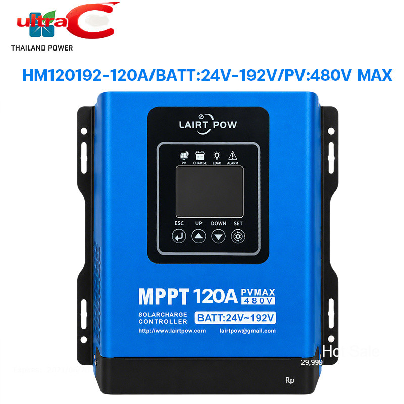 สมาร์ทไฮโวล MPPT โซล่าร์ชาร์จเจอร์ สามารถควบคุมแบบระยะไกลผ่านWIFIได้ ต่อแบต12V-192Vได้รับไฟจากแผงโซล
