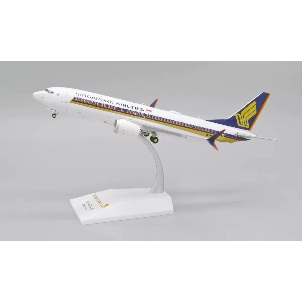 [สต๊อกพร้อม] JC Wings 1: 200 Singapore Airlines B737-Max8 9V-MBA EW238M006 เครื่องบินรุ่นใหม่ล่าสุดย