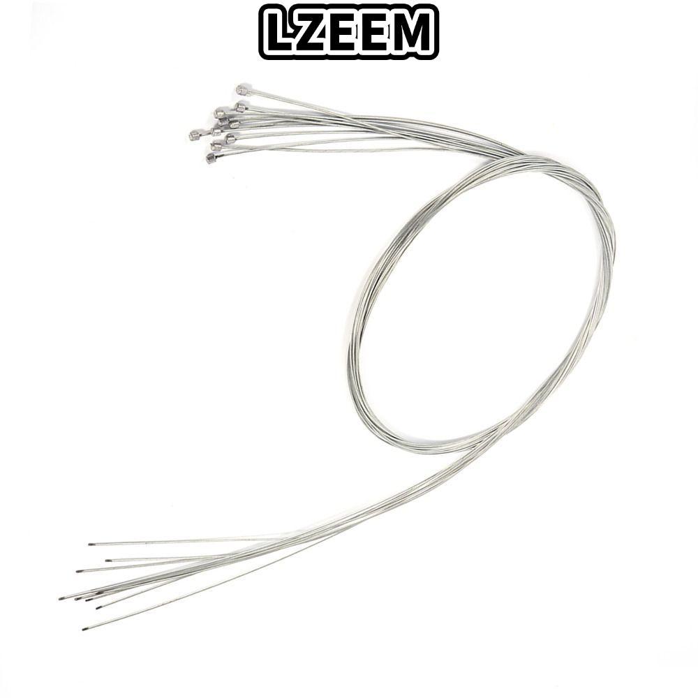 LZEEM 10 ชิ้นจักรยานเสือหมอบสายเกียร์,สแตนเลส Shifter สายสําหรับขี่จักรยานถนนเงินสังกะสีชุบสายด้านใน