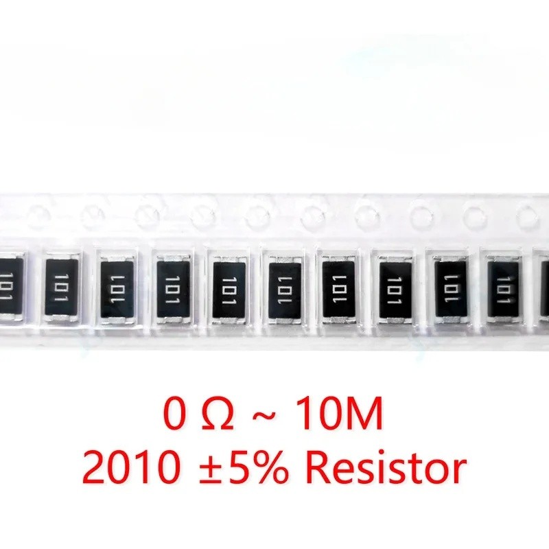 2010 J 5% ตัวต้านทาน SMD 0R-10M 3/4W 0 1 10 100 150 220 330 โอห์ม 1K 2.2K 4.7K 10K 100K 1R 10R 100R 