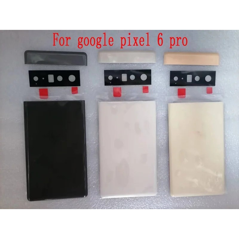 สําหรับ Google Pixel 6 6 Pro ฝาหลังแบตเตอรี่ประตูกระจกด้านหลังกรณีเปลี่ยน GLUOG G8VOU ฝาครอบแบตเตอรี