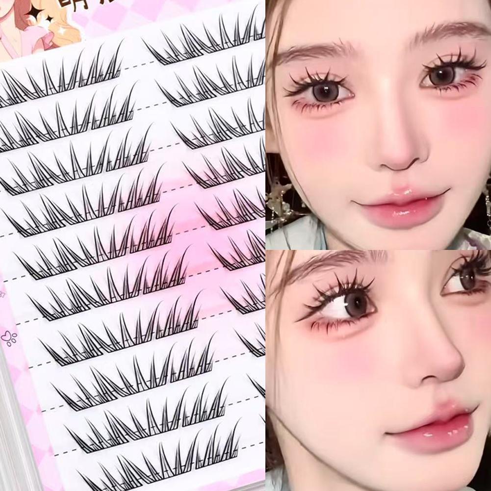 ไม่มีกาว Pitiful Look Lower Lashes Natural Cool Tone Born Lashes จําลองธรรมชาติ Look Band S4l0