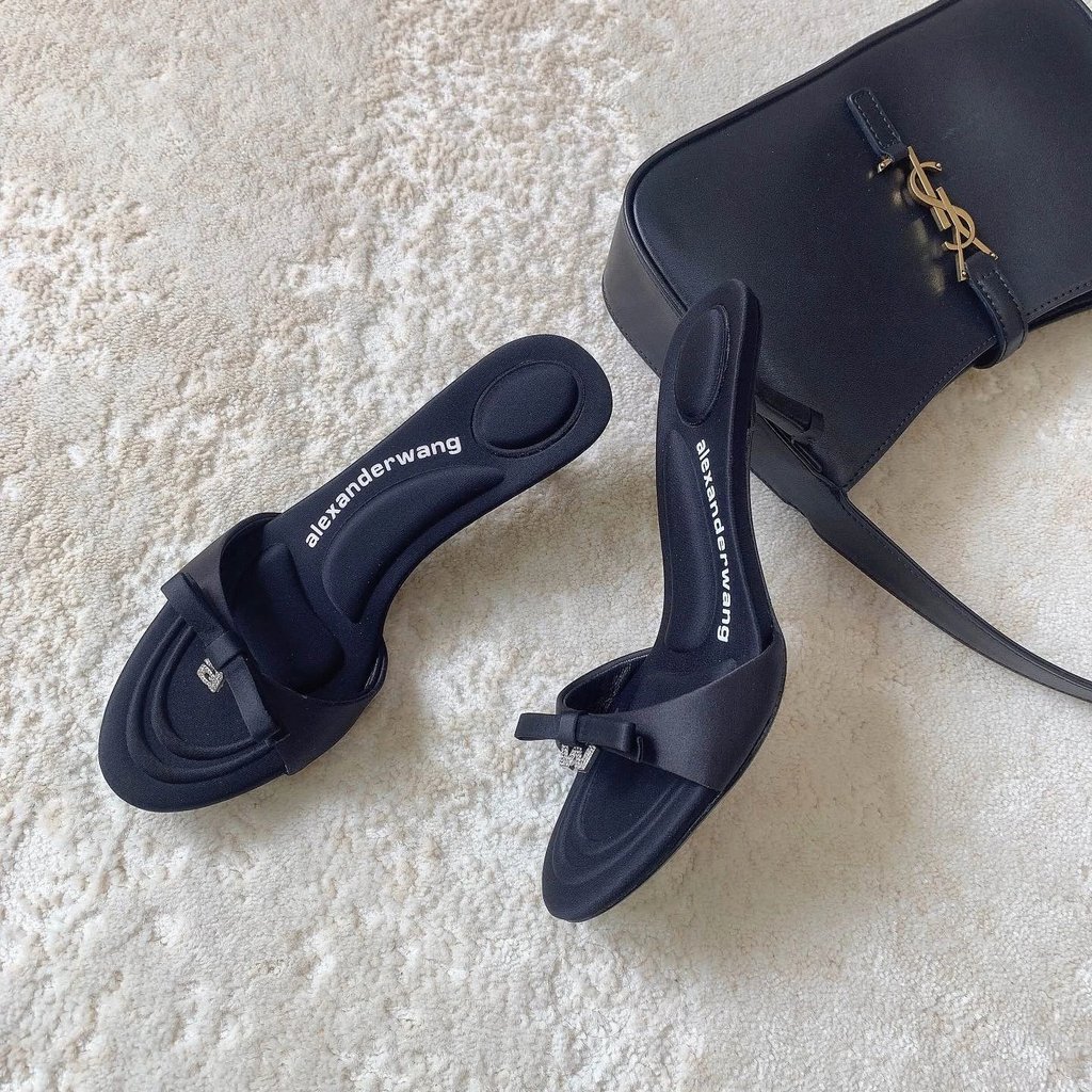 Alexander Wang 23ss รองเท้าแตะส้นสูงสไตล์ใหม่