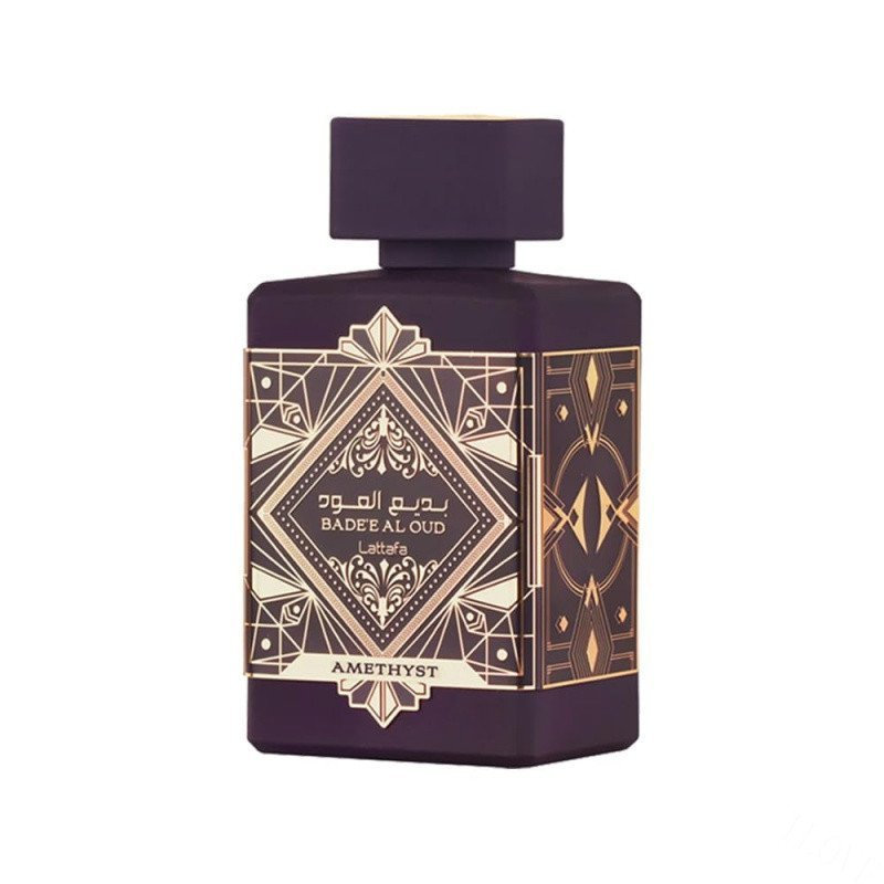 Lattafa Bade Al Oud Amethyst สําหรับสเปรย์น้ําหอม Uni,3.4Ounce/100Ml O2DL
