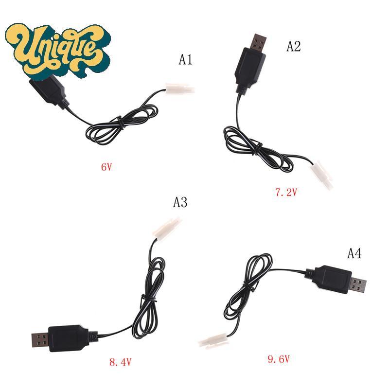 (Unique) DC 6V 7.2V 8.4V 9.6V RC แบตเตอรี่อะแดปเตอร์ชาร์จ USB สําหรับรถยนต์รีโมทคอนโทรล