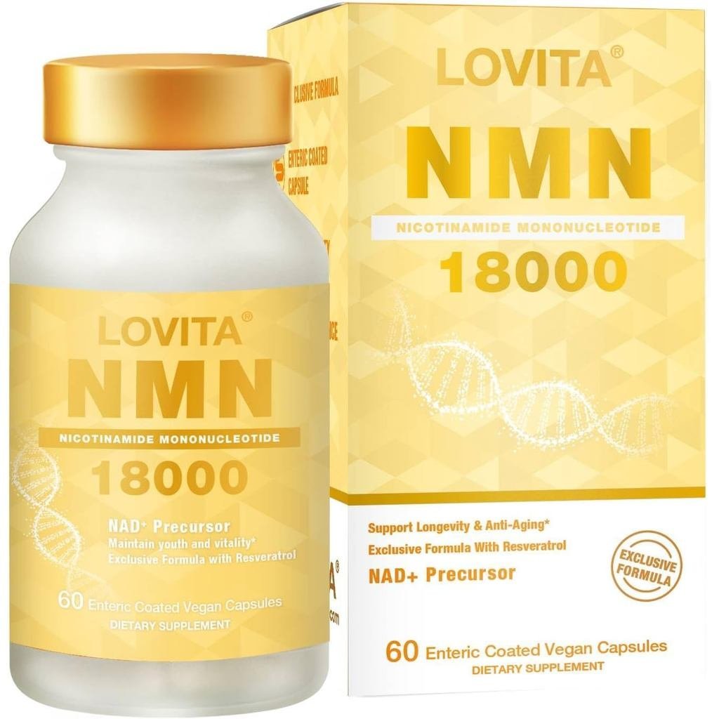 LOVITA NMN 18000 ดูดซึมสูง 60 แคปซูลมังสวิรัติ