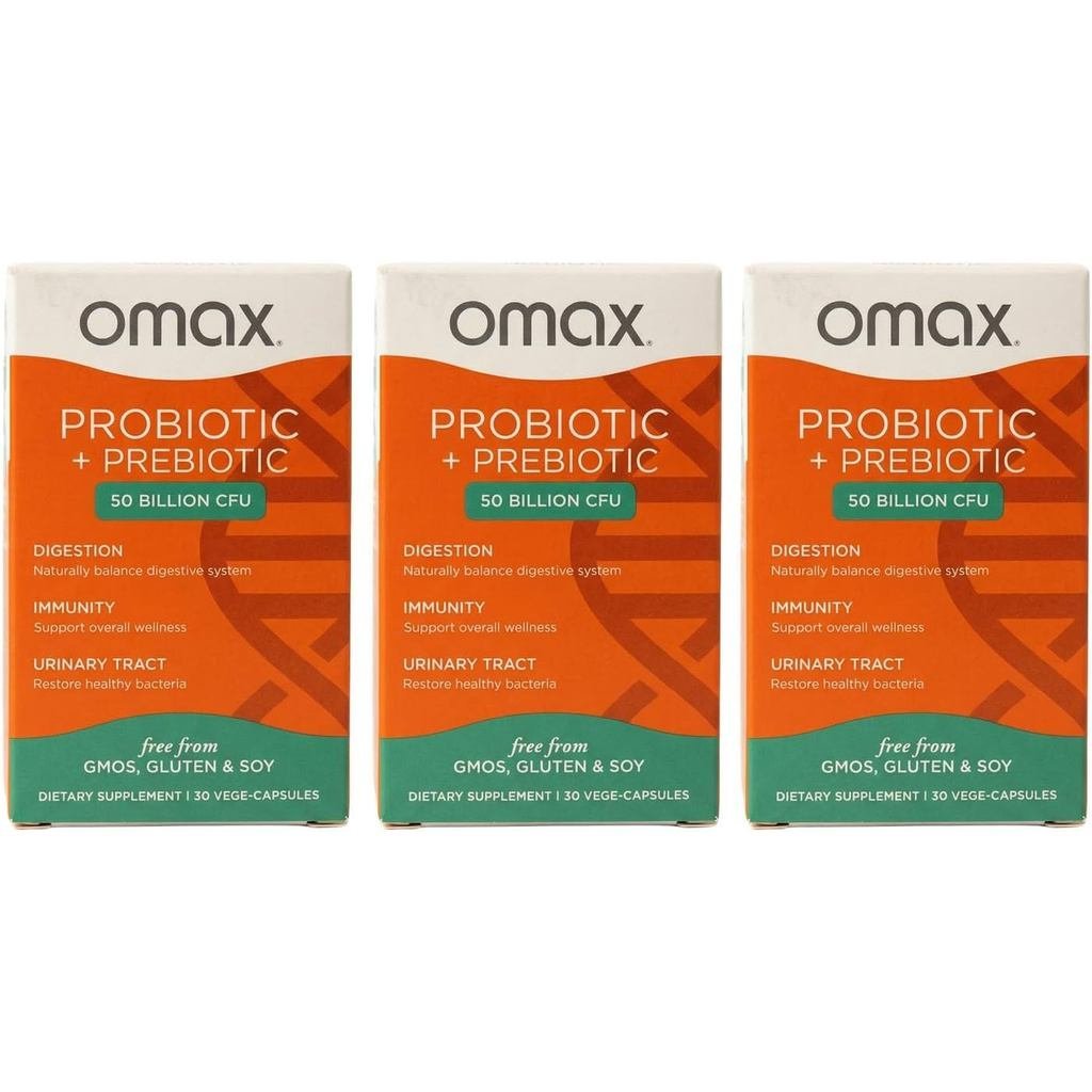 Omax3 Probiotic & Prebiotic 50B CFU, 3 แพ็ค
