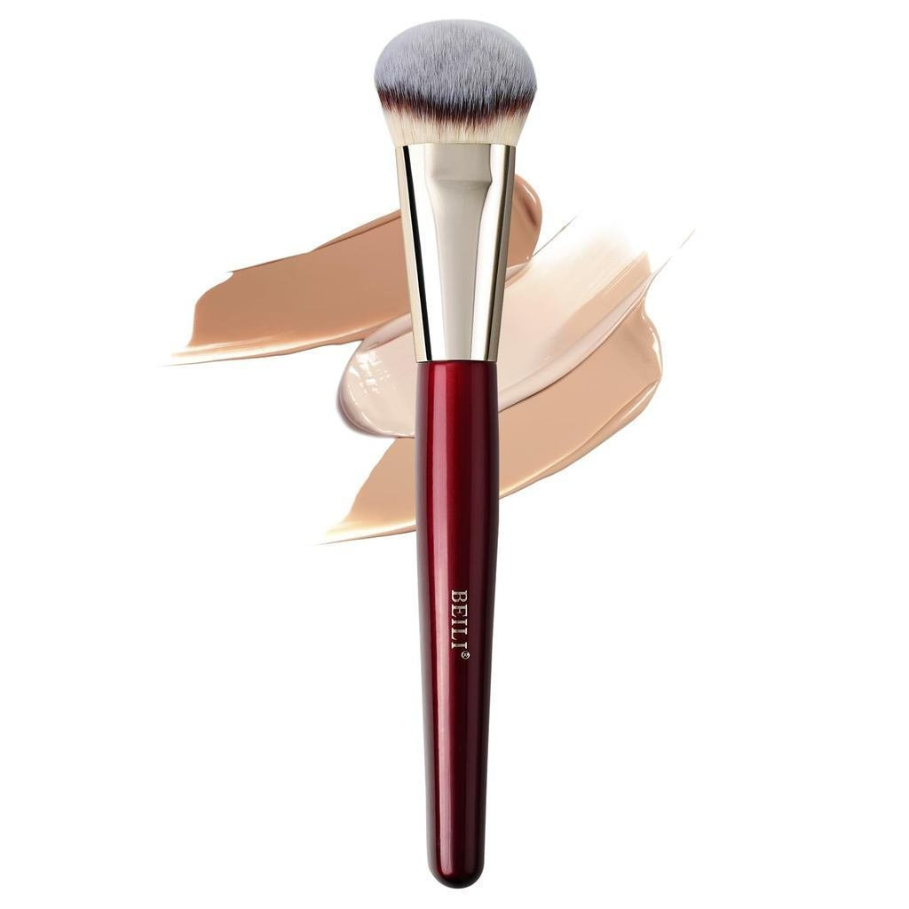 Beveled Contour Foundation Brush-Boxer Foundation Brush-Facial Brush-เหมาะสําหรับรองพื้นชนิดน้ําและแ