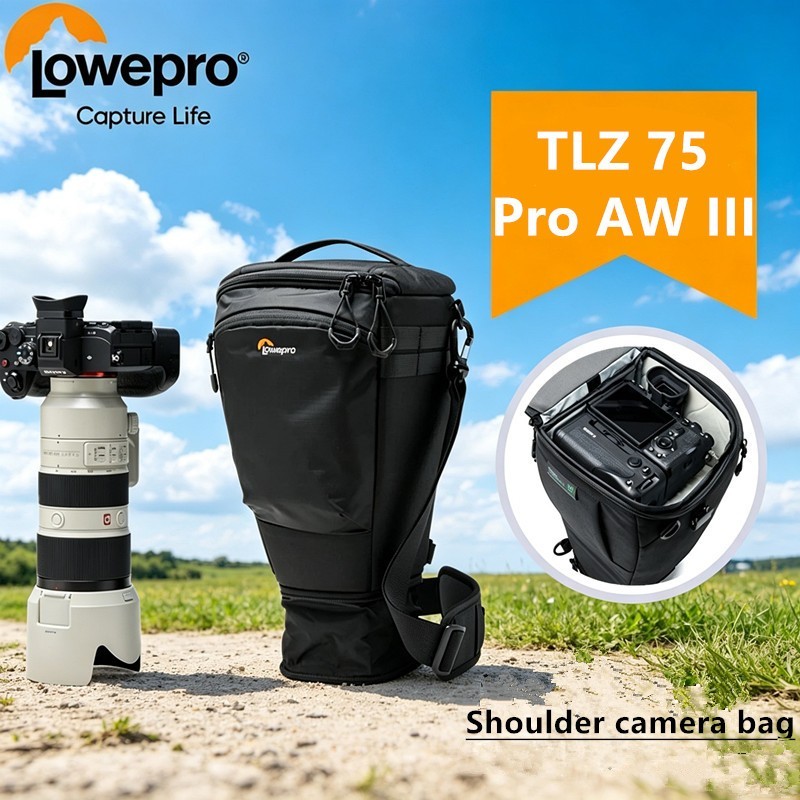 Lowepro ProTactic TLZ 75 pro AW III กระเป๋ากล้อง Holster สามเหลี่ยมหน้าอกกระเป๋าสะพายสําหรับอุปกรณ์ถ