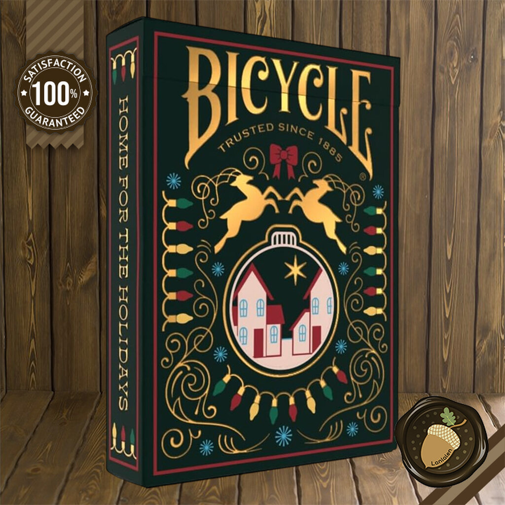 Playing Cards: Bicycle - Home for Holidays การ์ดสะสม อุปกรณ์มายากล