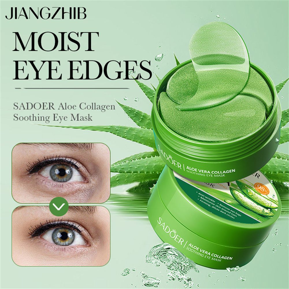 JIANGZHIB SADER Aloe Collagen Eye Cream ปรับปรุงตาแห้ง บรรเทาความหมองคล้ํา 120 ฟิล์มตา