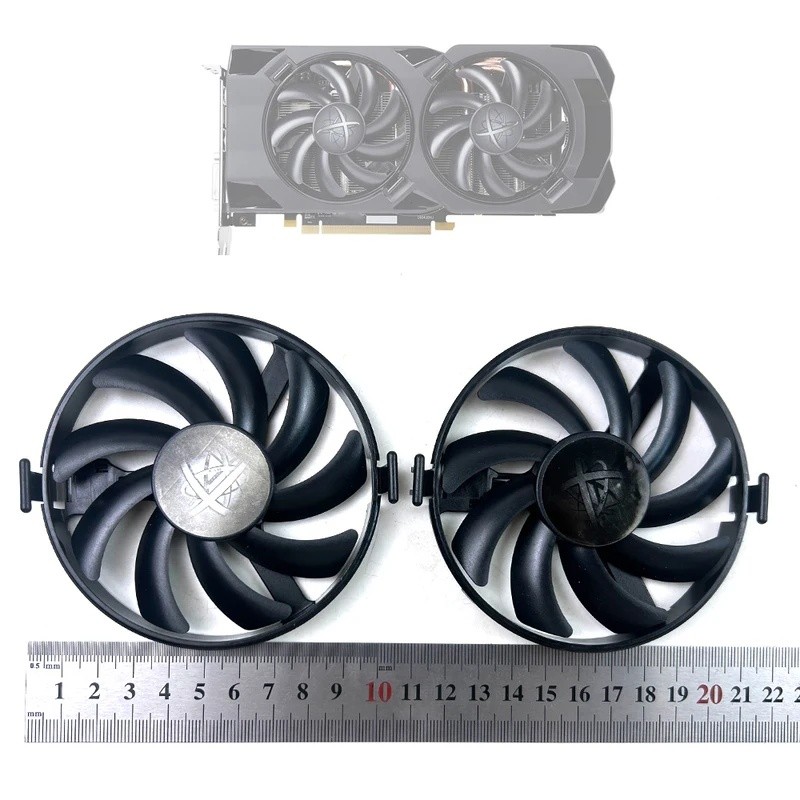 พัดลมระบายความร้อน FDC10U12S9-C RX480 RX470 RX470D Cooler พัดลมเปลี่ยนสําหรับ XFX Radeon RX 480 470D