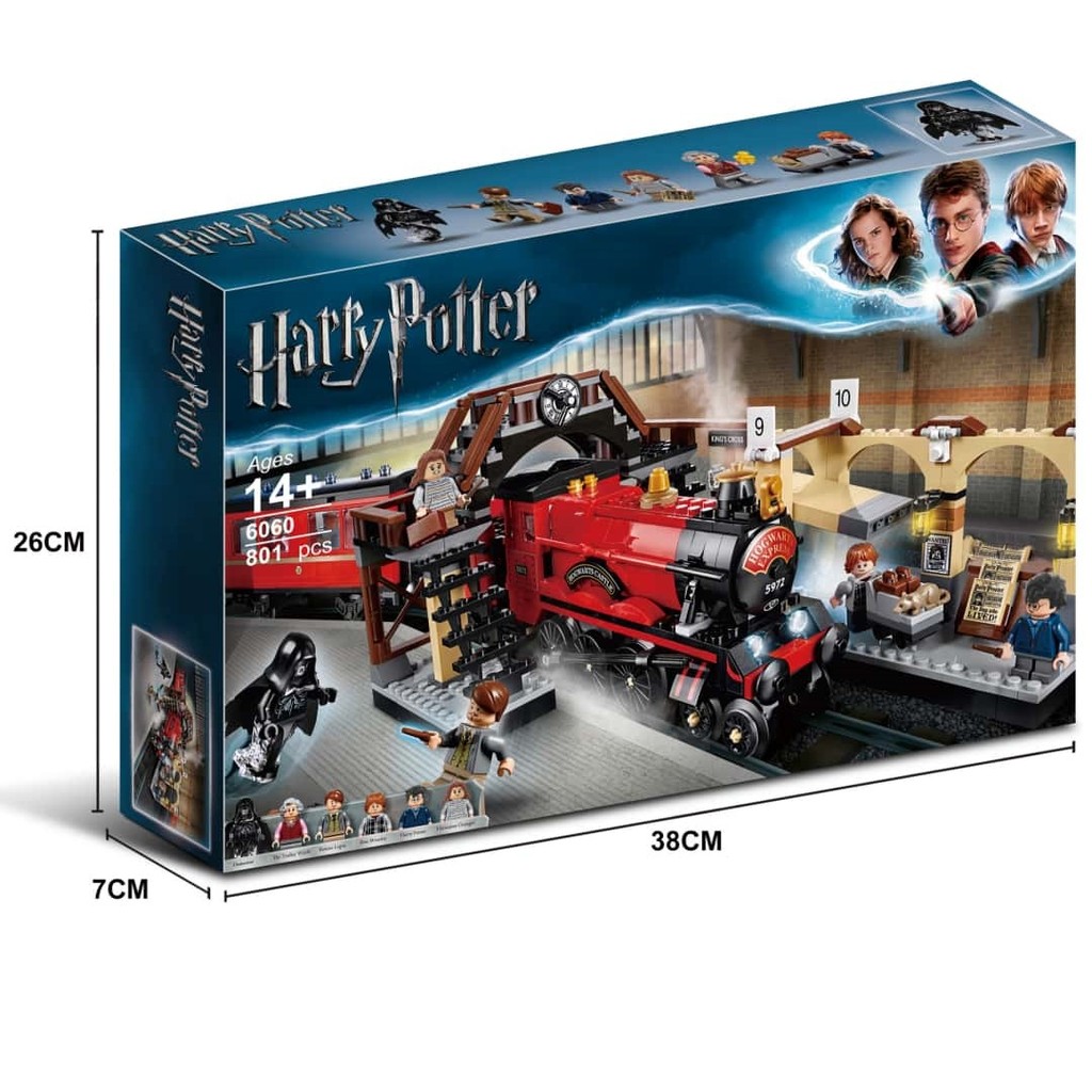 Harry Potter ใช้งานร่วมกับ Lego 75955 Hogwarts Express สถานีรถไฟประกอบของเล่นของขวัญ