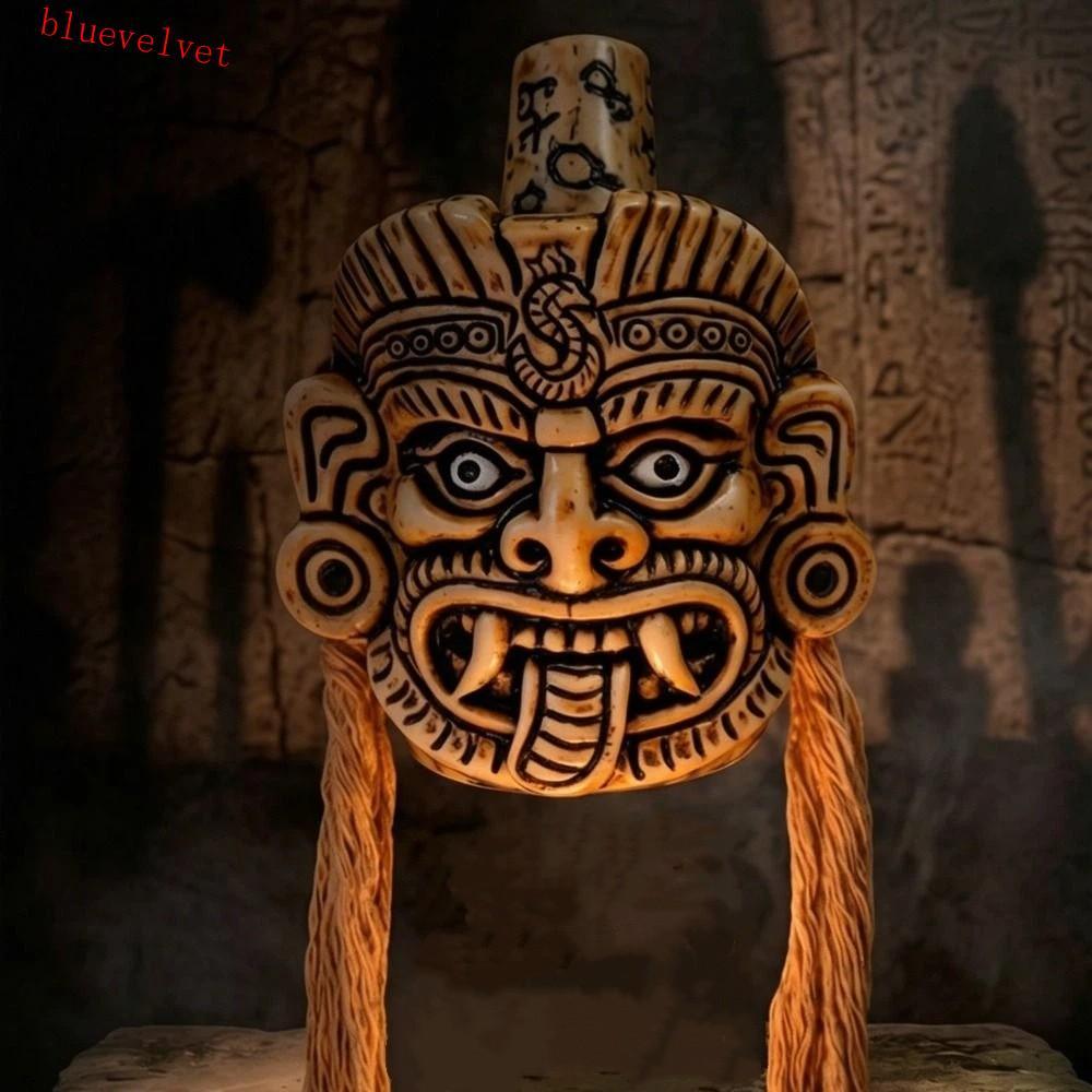 BLUEVELVET Aztec Death Whistle, Spooky Screaming Bone-Chilling Horror Sound Screaming Noise Maker, C