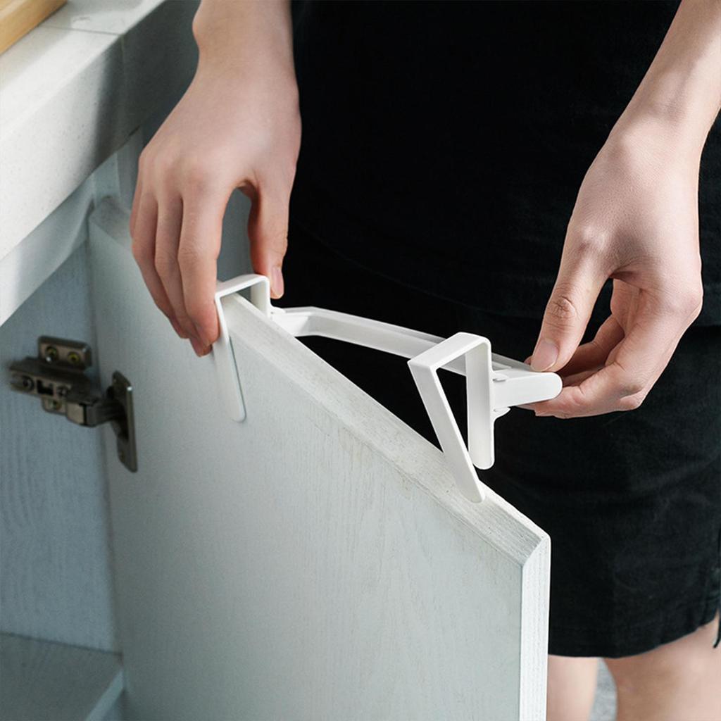 [Tachiuwa21] over Door Towel Bar Hanging Utensils Organizer ติดตั้งง่าย Heavy Duty Kitchen