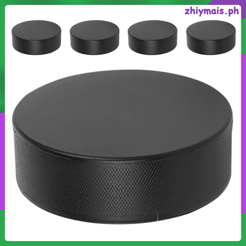 5 ชิ้น Ice Hockey อุปกรณ์เสริมกลางแจ้งสําหรับ Practicing 7.50X7.50X2.50 ซม.สีดํา PU zhiymais