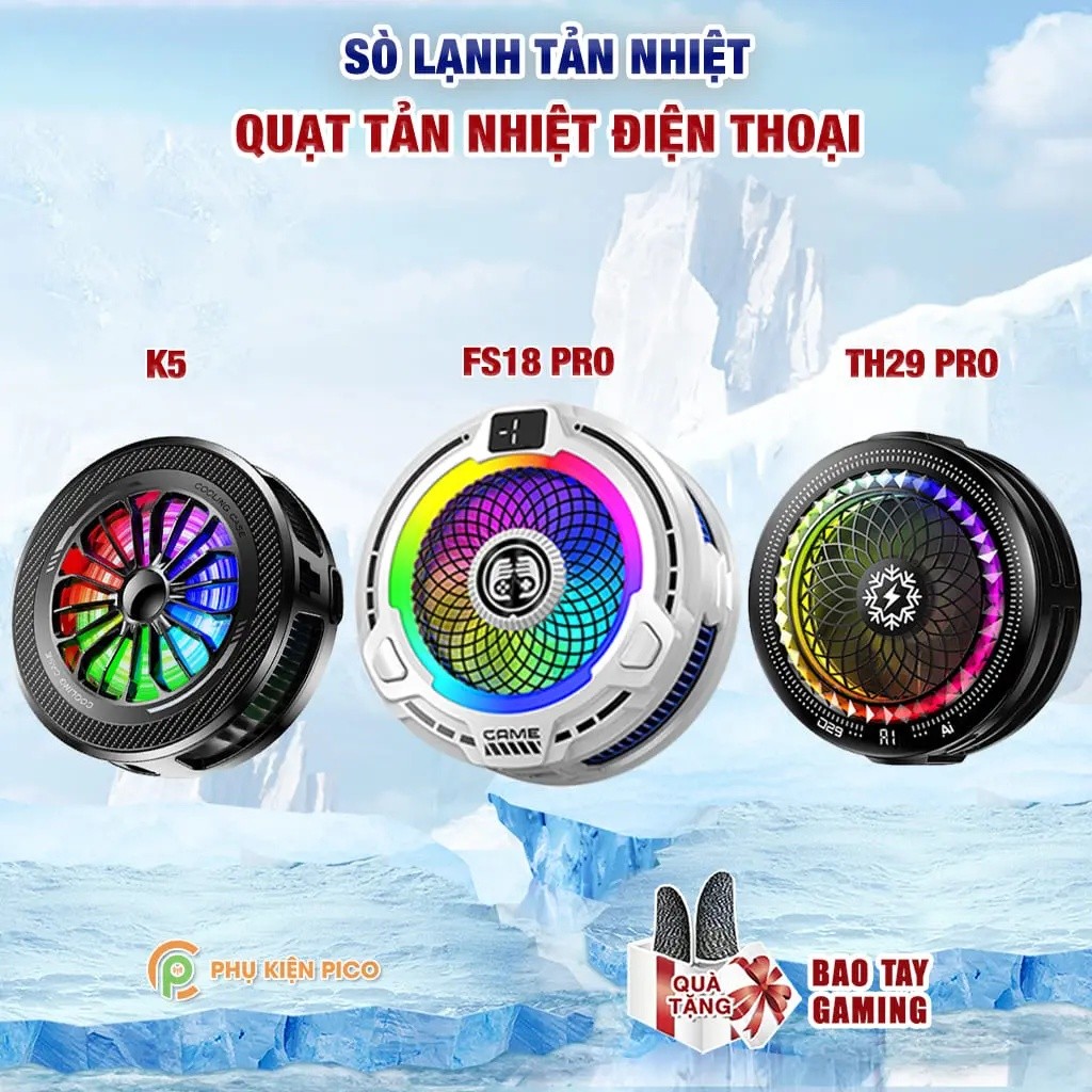 พัดลมระบายความร้อนโทรศัพท์แยกแม่เหล็ก FS18Pro/TH28Pro/X122Pro/K5ledRGB น้ําแข็ง-ระบายความร้อน-อุปกรณ