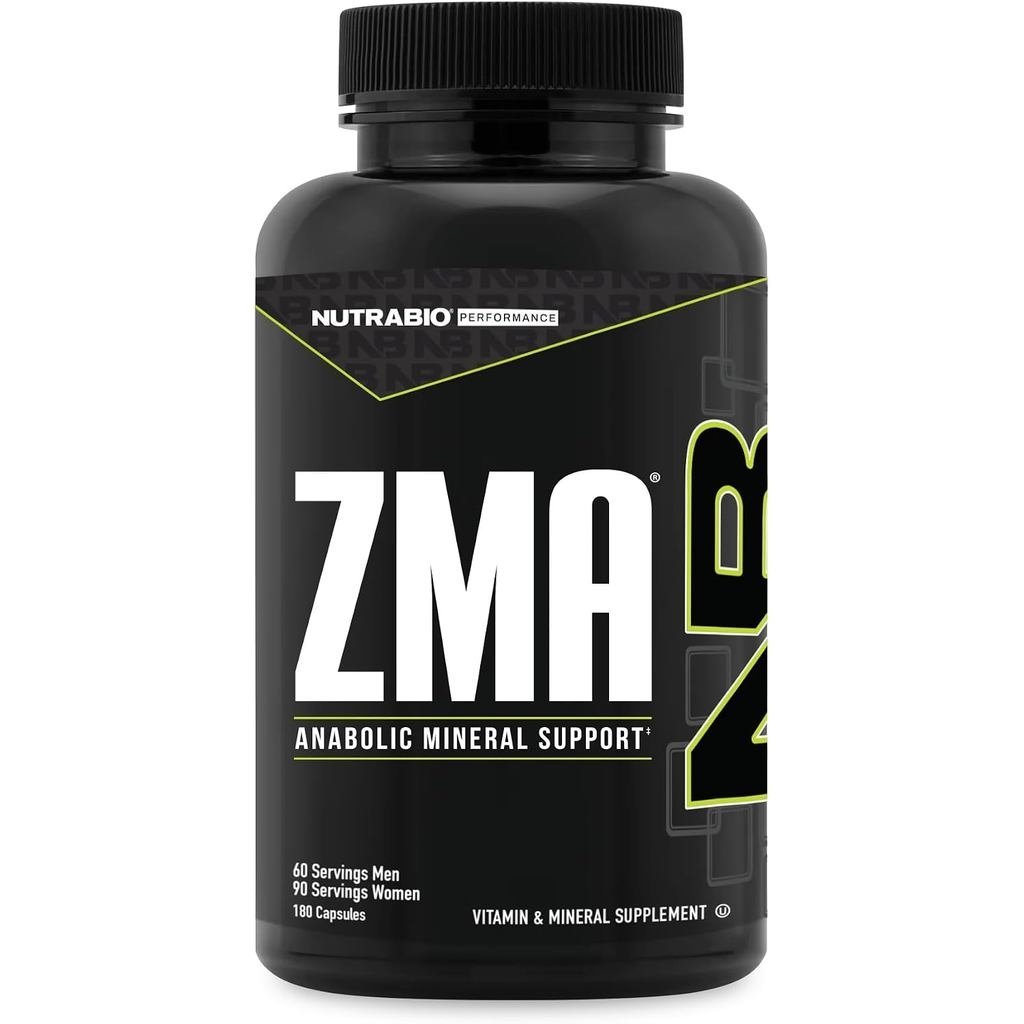 NutraBio ZMA s สําหรับผู้ชายและผู้หญิง Zinc Magnesium s ถึง port Levels Peak Performance Muscle Reco