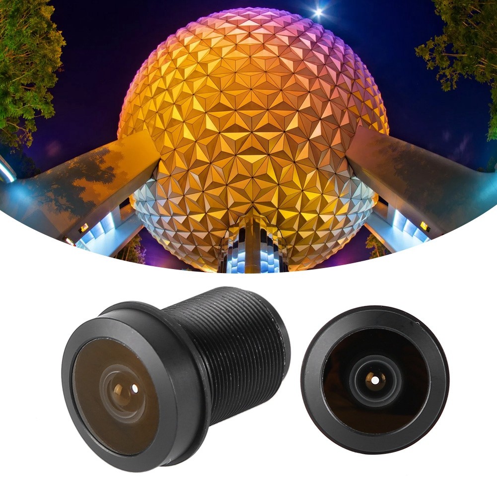 Ruba888 1.44mm 1/2.5 มุมกว้าง 5MP HD 180° เลนส์ Fisheye สําหรับกล้องเฝ้าระวังกล้องวงจรปิด