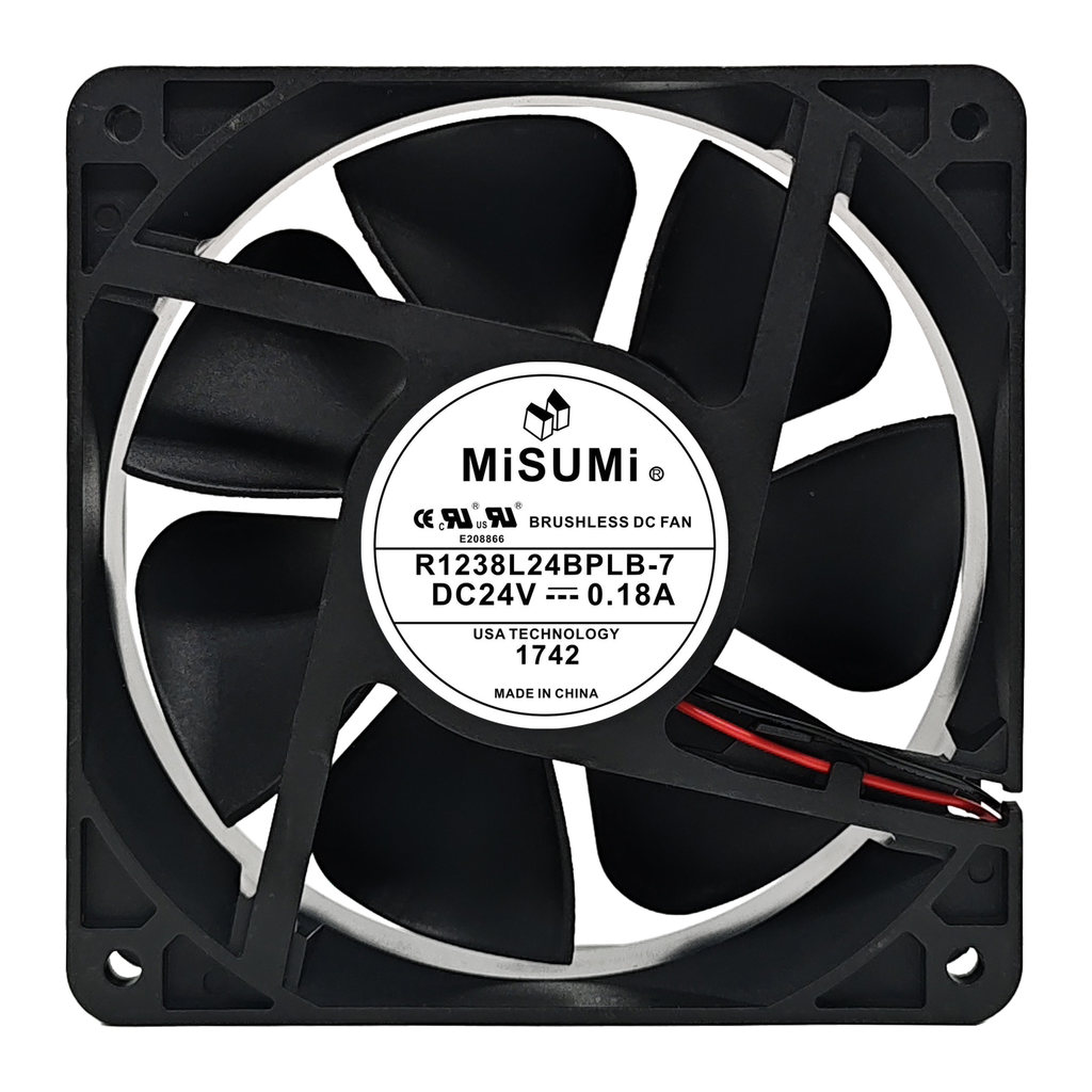 เหมาะสําหรับ MiSUMi Mismi R1238L24BPLB-7/2B-7 24V 0.18A 12 ซม.พัดลมระบายความร้อน