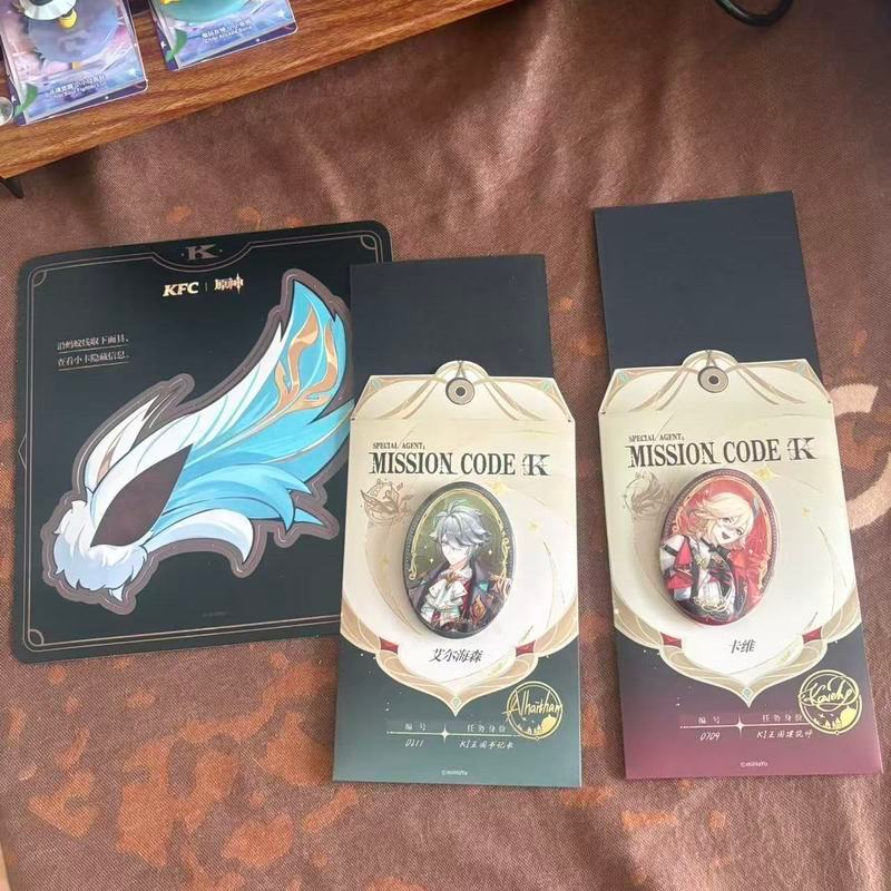 [Daigou ใหม่ล่าสุด] Kentucky Co-Branded Yuanshen Merchan El Heisen Kavi Bar Badge Uuu9.17