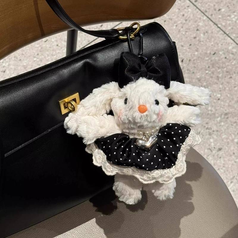 Plush Bunny Bag Ornaments Cartoon Cute Doll Puppet Keychain Plush Bunny Bag Ornaments Cartoon Cute D