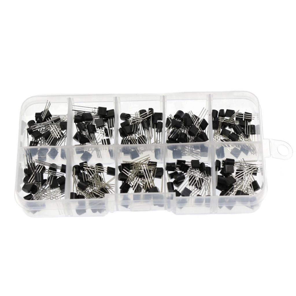 Jiawu 2N222 2N3904 2N3906 ชุดทรานซิสเตอร์ทนทาน 600PCS พร้อมสารพัน