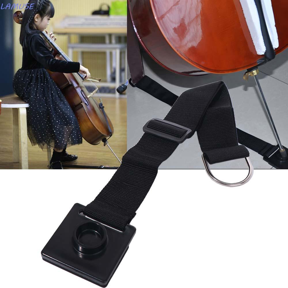LAMUSE Cello Endpin Stopper, Practicing Holder Anti Scratch Cello Non Slip Pad, Flat Ground Protecto