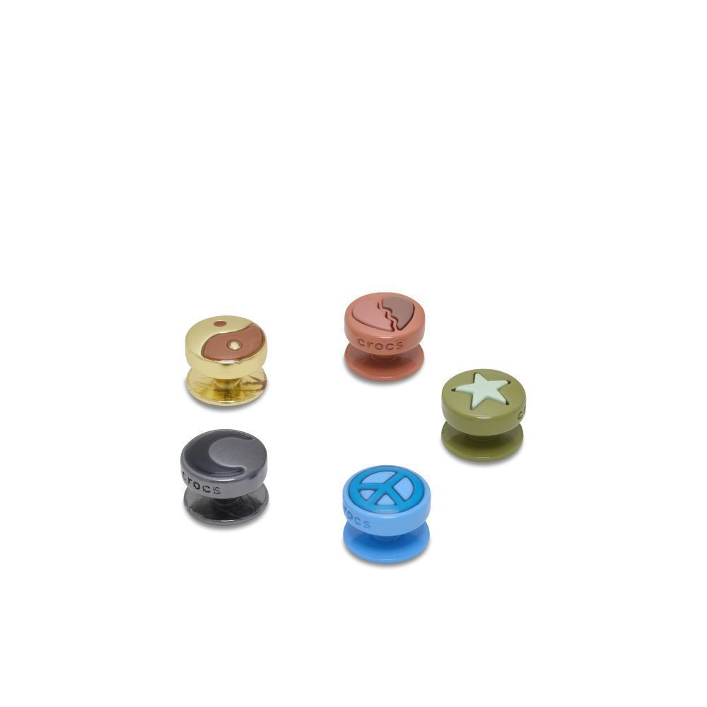 CROCS إكسسوارات حذاء JIBBITZ ‏Metallic Icons ‏(5 قطع) — صورة 3
