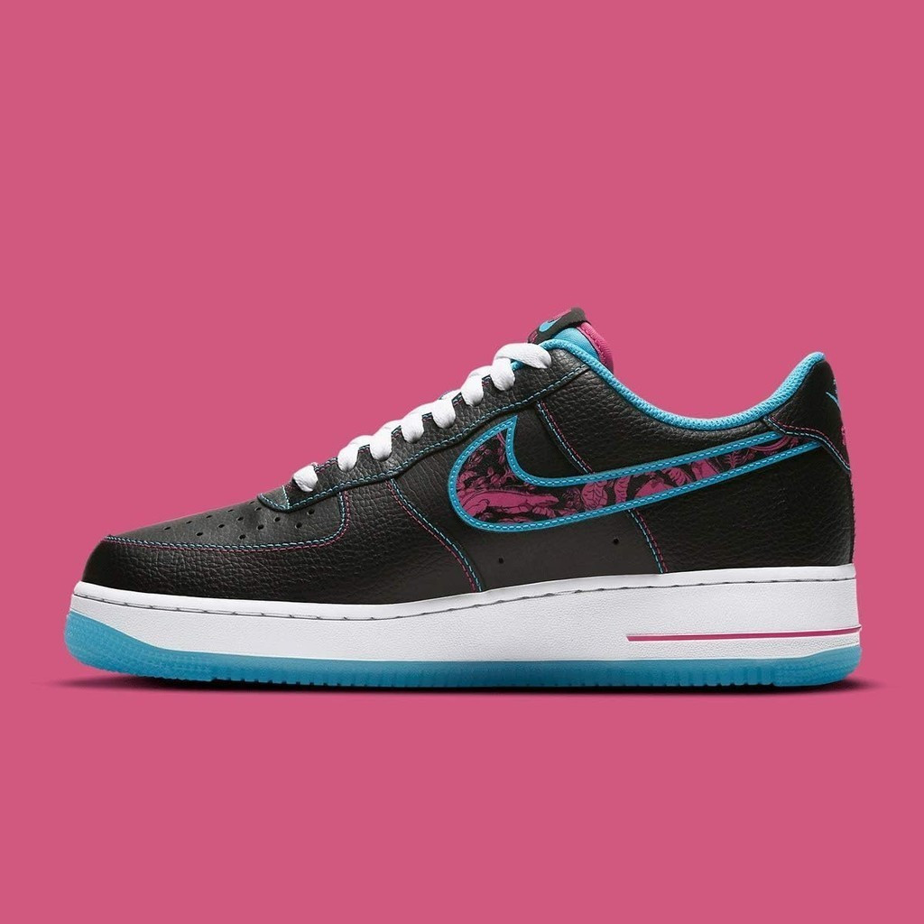 2025 ใหม่ N&K รองเท้าผู้ชาย Air Force 1 Low 07 LV8 Miami Nights DD9183-001 VSMZ