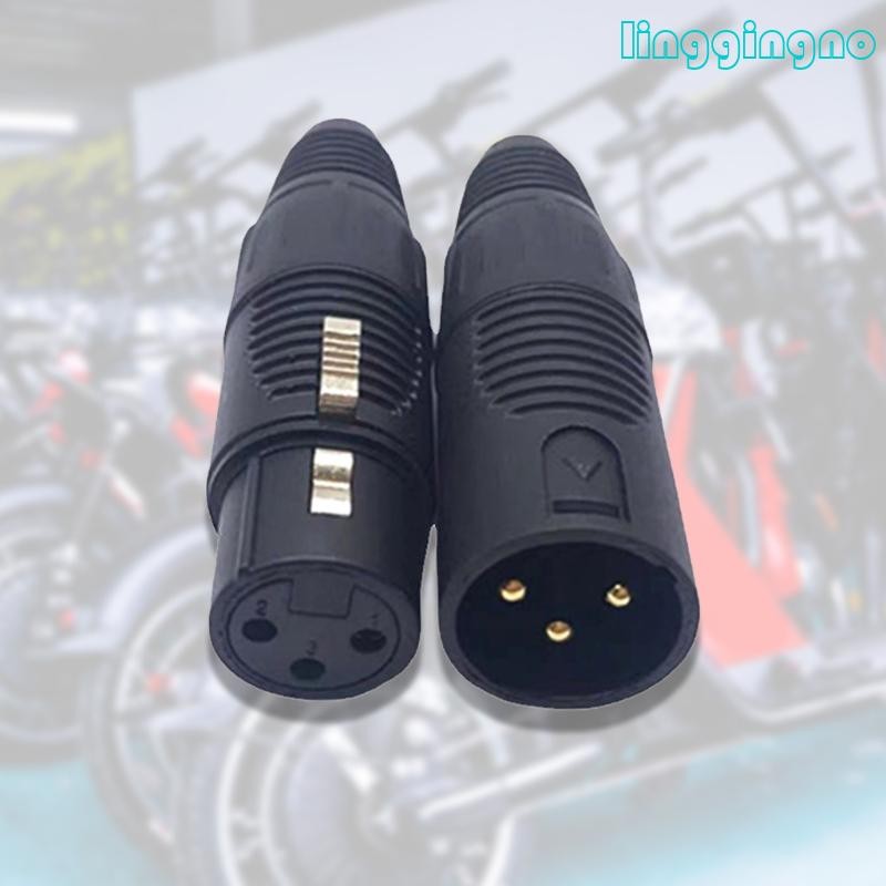 RR Wearproof 3Pin XLR Connector 3 Pin ชายหญิงแจ็คปลั๊กสําหรับสาย E-bike