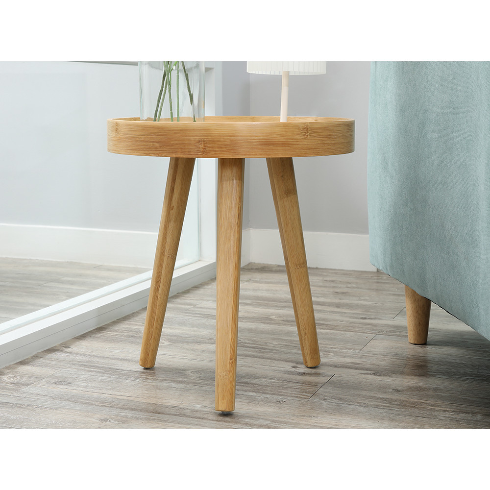 HomeHuk โต๊ะกลางทรงกลม รุ่นโฮมมี่ ขนาด 40 x 40 x 44 ซม. - สีธรรมชาติ - รูปที่ 5