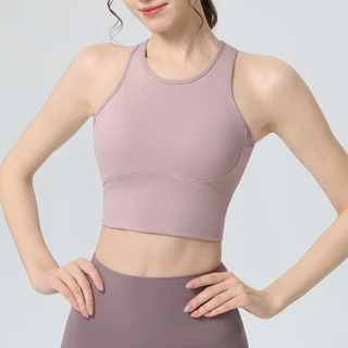 สปอร์ตบราแข็ง-กันกระแทกฟิตเนสเสื้อกล้ามที่มีเบาะในตัวสําหรับรองรับสูงสุดสําหรับเต้นรํา/แอโรบิกชุดออกกําลังกายไร้รอยต่อสําหรับ โค้ง ผู้ห