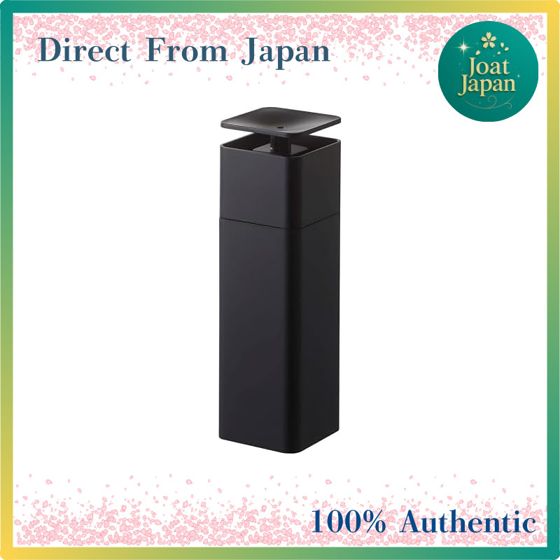 【Direct From Japan】
Yamazaki One-Handed Dispenser in Black, approximately W5.5 x D5.5 x H18.5 cm, To