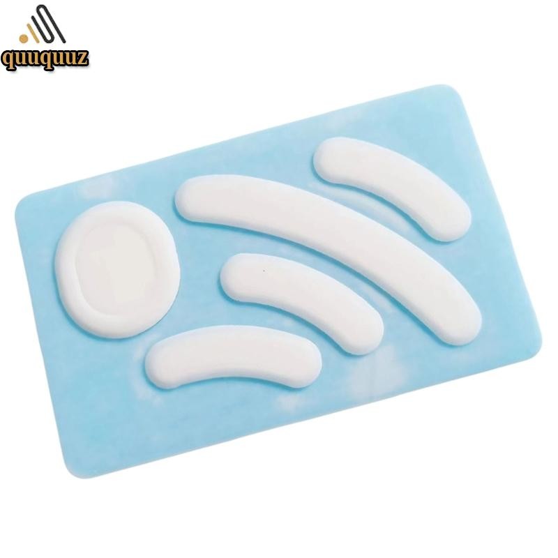 QUU 1Set ICE Edition Mouse Feet สําหรับ GPRO Mouse Feet Glides Curved Edges Mouse Feet สติกเกอร์