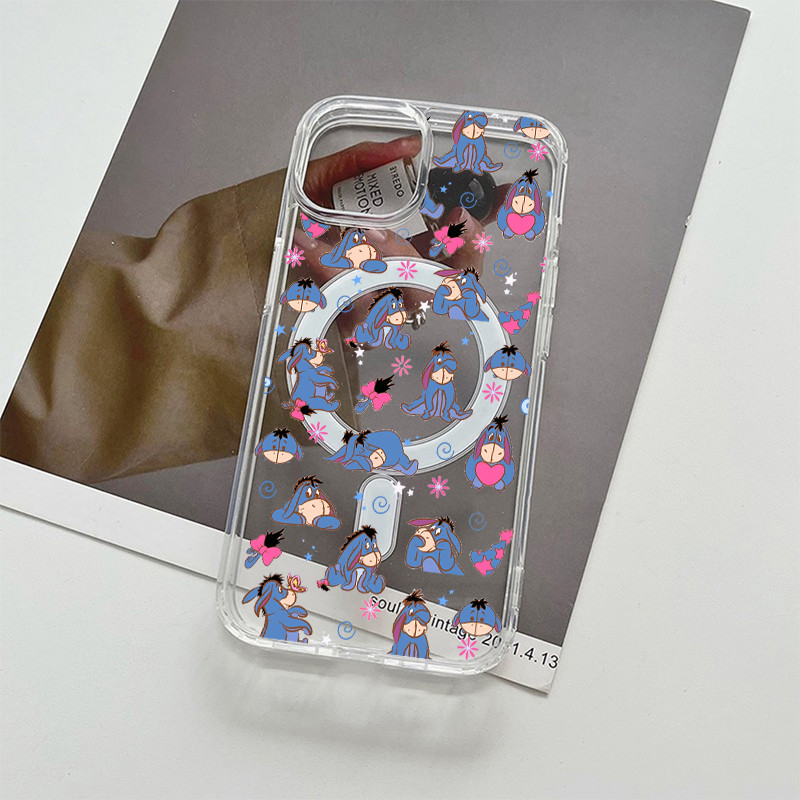 ตัวป้องกัน อียอร์ เคสโทรศัพท์แม่เหล็กน่ารักสําหรับ ไอโฟน 12 13มือโปร 14 15 16 17 สูงสุด