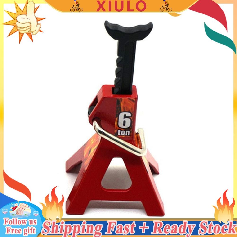 xiulo-th [end online] 1/10 การจำลองการปีนรถ SCX10 D90 CC01 TRX4 Jack Metal Repair Bracket 6T สีแดง