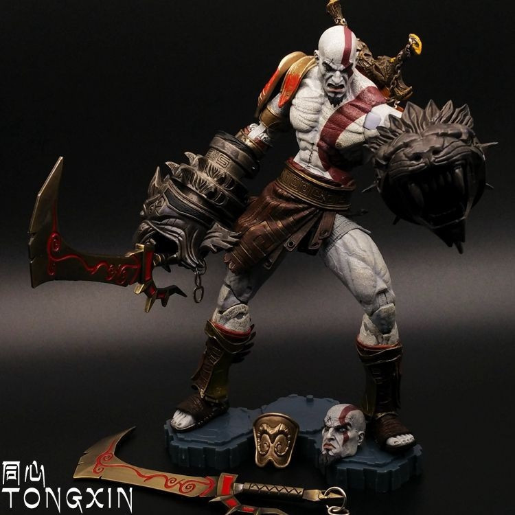 รุ่นแรก 23 ซม. God of War 3 Kratos Kratos Flame Action Figure ตุ๊กตารูปเครื่องประดับ NECA