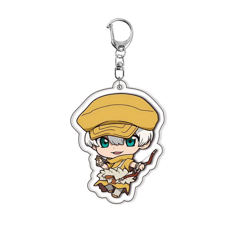 Dr หินอะคริลิคพวงกุญแจอะนิเมะสําหรับ Ishigami Senkuu Saionji Ukyo Chrome Nanami Ryusui Asagiri Gen ต