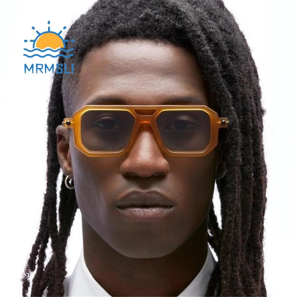 SHANCHAN Double Bridge Retro Glasses Street Wear Leopard Sun Glasses