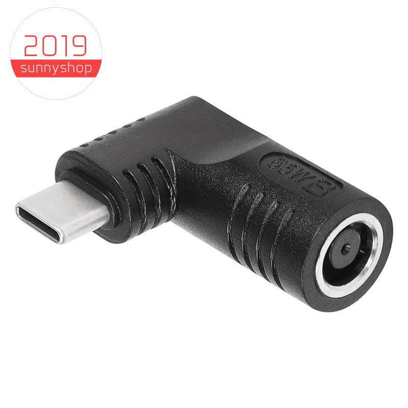 [sunnyshop2019]65W PD DC หญิงอินพุต USB Type C ชายอะแดปเตอร์ชาร์จไฟสําหรับโทรศัพท์, แท็บเล็ต, แล็ปท็