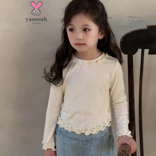 【YAOEENH】เสื้อยืดลูกไม้แฟชั่น ขนาด 90-140 cm เหมาะสำหรับเด็ก…