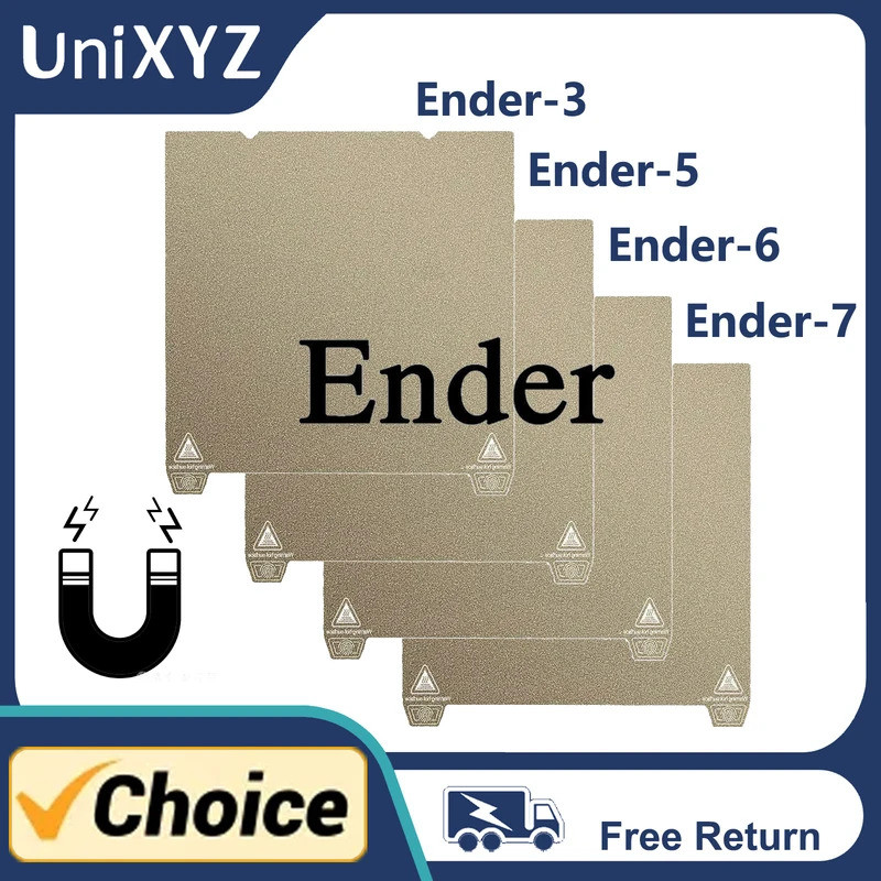 อัพเกรดสองด้าน PEI สร้างแผ่นสําหรับ Ender-3 S1 V3 Max Pro Neo Plus Ender-5 Ender-6 Ender-7 แม่เหล็กอ