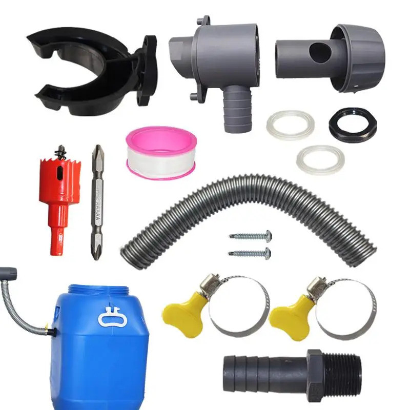 ชุดนักดําน้ําสําหรับถังฝน Weatherproof Collection ระบบถังการเชื่อมต่อซีล 1.64ft/3.98ft ท่ออุปกรณ์กรอ