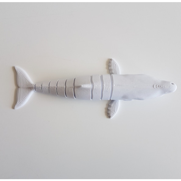 ของเล่นปลาวาฬ Cuero Sperm Whale Articulation 13 ซม. พลาสติกเล่นน้ําการศึกษาเด็ก