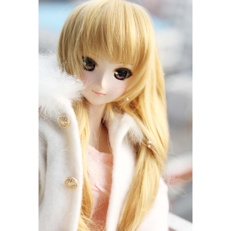 [Rosemary Town] Autumn Winter All-Match Temperament White Rabbit Fur Coat BJD DD 3 จุด 4 จุด