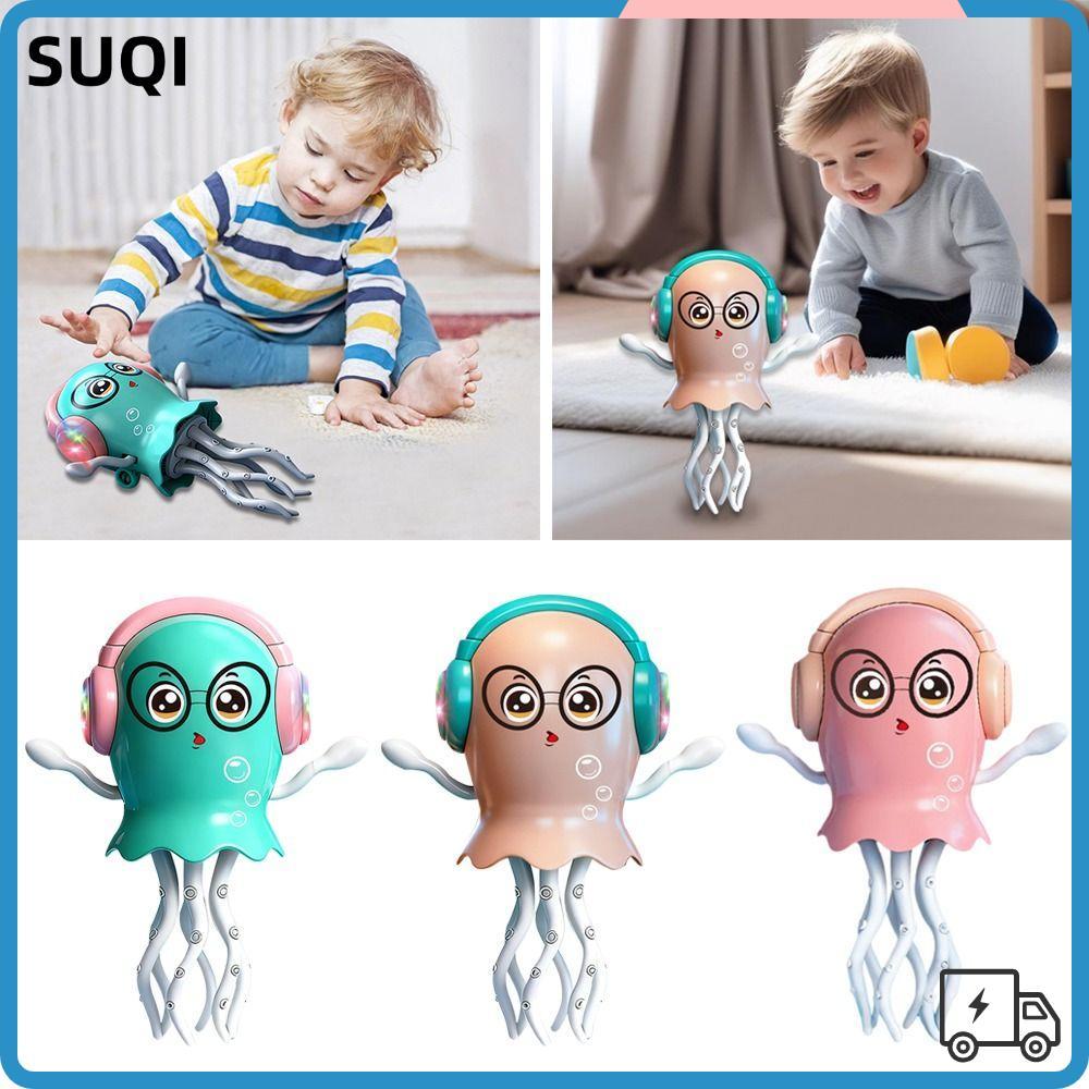 SUQI ของเล่นปลาหมึกยักษ์เต้นรํา, Magic Inertia Crawling Dance Auto-Dance Octopus ของเล่น, Creative C